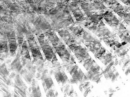 Grunge abstract black and white background. Two colors. Rectangular horizontal shape. Medium rough noise design. Haotical texture pattern.の写真素材