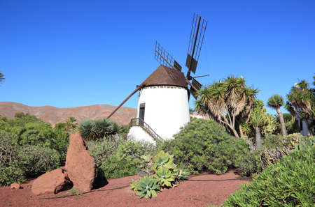 Windmill of Antigua. Fuerteventura, Canary Islands, Spain.の写真素材