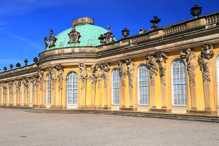 Potsdam, Germany - September 18, 2020: Visiting the royal palace und park Sanssouci in Potsdam on a...
