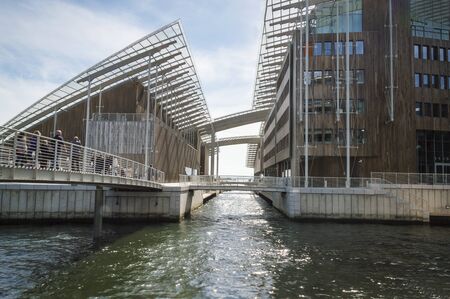 Astrup Fearnley Museet, Strandpromenaden, Osloのeditorial素材