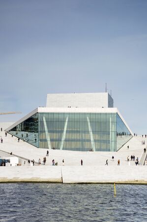 Opera House in Capital City of Norwayのeditorial素材