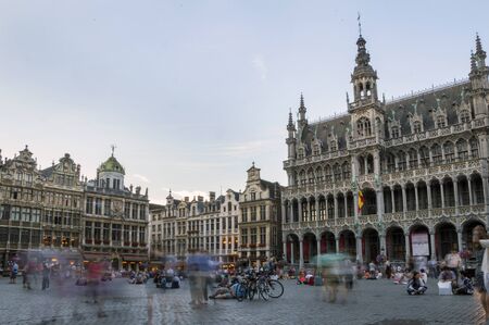  The famous Grand Place in Capital City of Belgium - Brusselsのeditorial素材