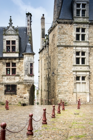 Gothic buildings in Le Mans, Sarthe, Pays de la Loire, Franceの写真素材