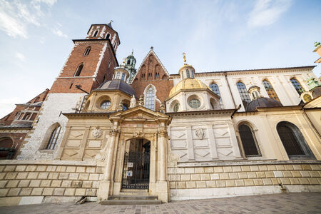 Famous Krakow Castle, Poland, Europeのeditorial素材