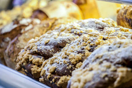 Delicious yeast cake with crumble