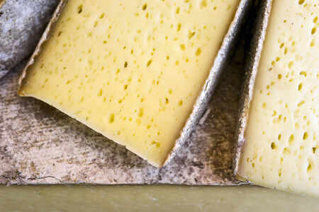 Delicious and expensive cheese from Italyの写真素材