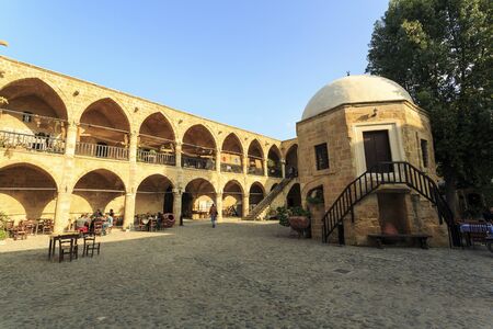 The Great Inn, Buyuk Han in Nikosia, The Turkish Republic of  Northern Cyprusのeditorial素材