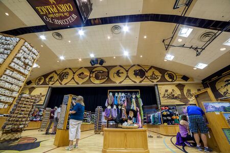 The World's Only Corn Palace Interior, Mitchell, South Dakota, USAのeditorial素材