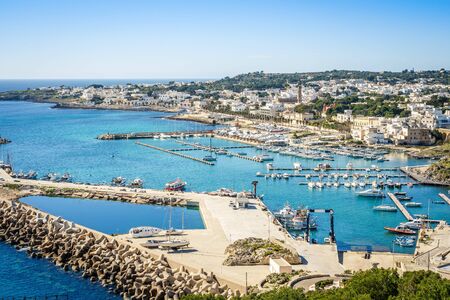 Marina in Leuca di Santa Maria, Apulia, Italyの写真素材