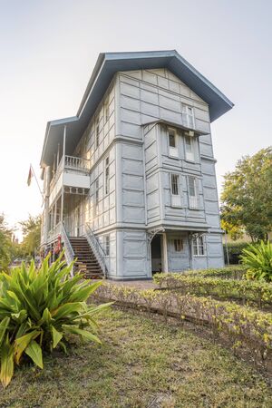 The iron house at sunset in Maputo, Mozambique