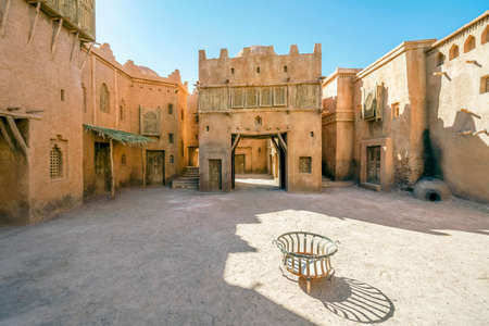 Ouarzazate, Morocco - March 18, 2020: Film set in Cinema Atlas Studios