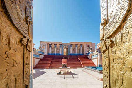 Ouarzazate, Morocco - March 18,2020: Film set of Asterix and Obelix - Mission Cleopatre in Cinema Atlas Studiosのeditorial素材