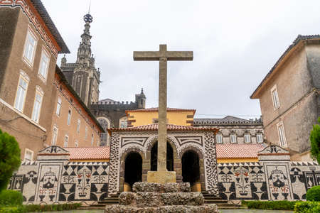 Luxury palace hotel surrounded by beautiful garden, Mealhada, Serra do Bussaco, Portugal