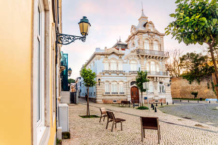 Beautiful Belmarco Mansion in the city center of Faro, Algarve, Portugalの写真素材