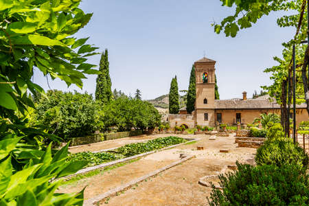 Convent of San Francisco in Alhambra palace complex in Granada, Andalusia, Spainのeditorial素材