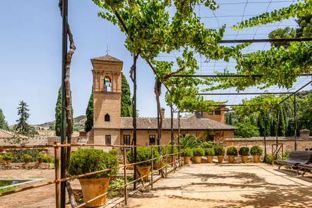 Convent of San Francisco in Alhambra palace complex in Granada, Andalusia, Spainのeditorial素材