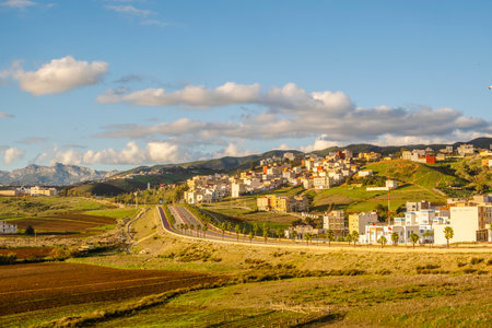 Beautiful Landscape of Fnideq, Moroccoの写真素材