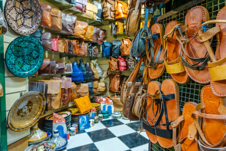 Marketplace in Tetouan, Morocco, North Africaの写真素材