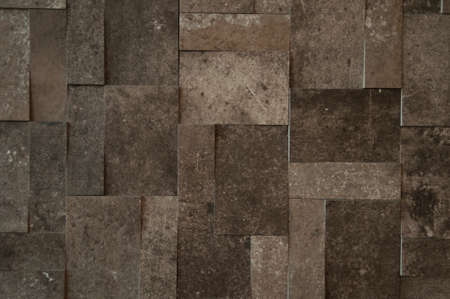 Background made of three-dimensional rectangles in different shades of brown