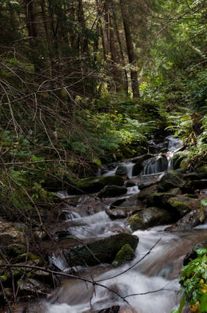 Small waterfall in Styria with soft water