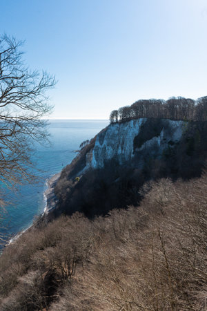 RÃ¼gen, view of Victoria, part of the chalk cliffsの写真素材