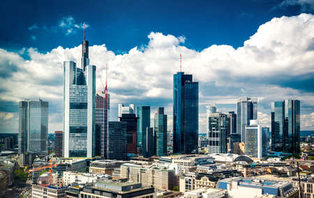 Skyline of Frankfurt, Germanyのeditorial素材