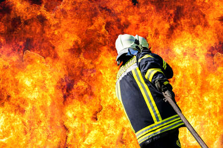 german firefighterの写真素材