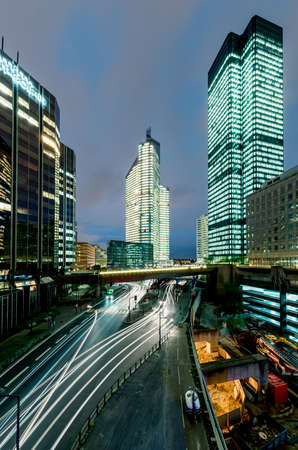business district architecture in parisの写真素材