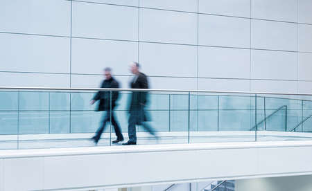 futuristic environment with blurred people business concept