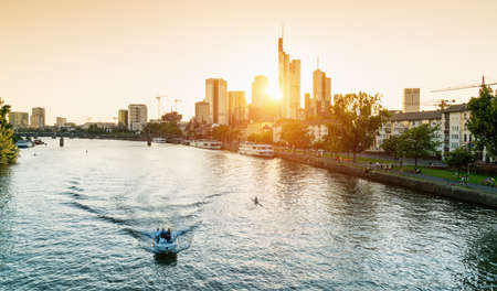 Frankfurt (Main) Skyline Architectureのeditorial素材