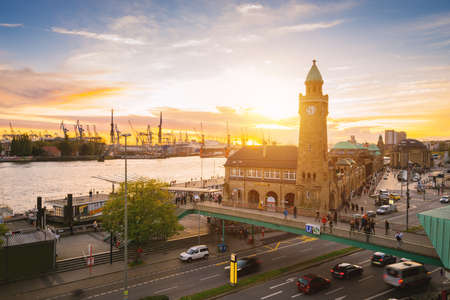 City of Hamburg, Germanyのeditorial素材