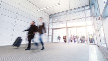 Blurred commutersの写真素材