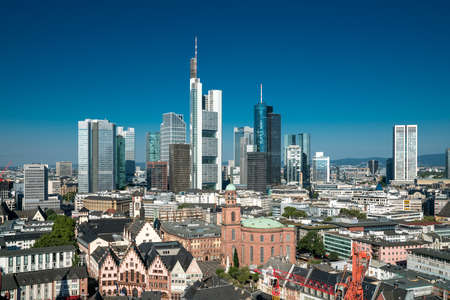 Frankfurt am Main Skylineの写真素材