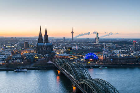Cityscape of Cologne, Germanyのeditorial素材