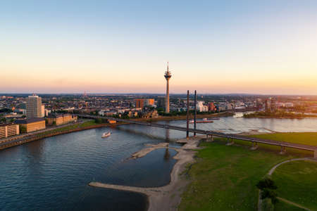 Dusseldorf DÃ¼sseldorf Media Harbour viewの写真素材