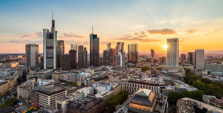 Frankfurt am Main Cityscape Germanyの写真素材