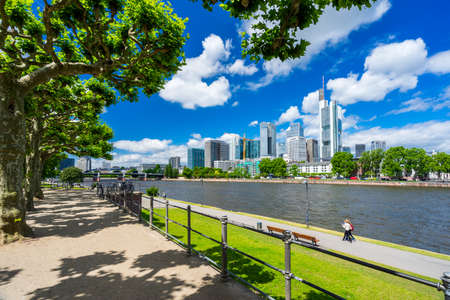Frankfurt am Main Cityscape Germanyの写真素材