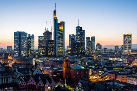 Frankfurt am Main Cityscape Germanyの写真素材