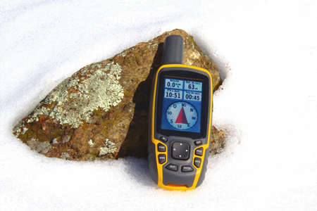 GPS Receiver on the snow