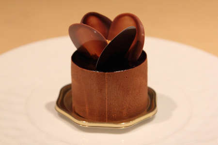 chocolate mousse cakeの写真素材