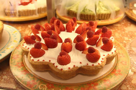strawberry tart の写真素材