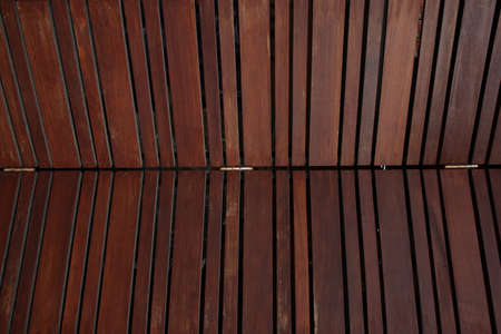 Wood folding door detailの写真素材