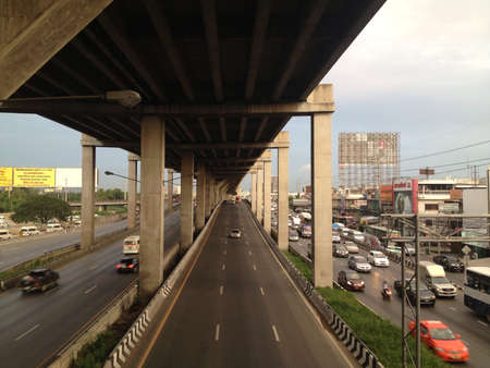 road under the express way, Thailandの素材