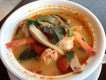 Thai hot and spicy soup seafood with shrimp-Tom Yum Goongの素材