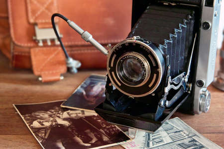 Vintage camera and retro items