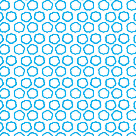 Repeating blue clouds, seamless pattern のイラスト素材