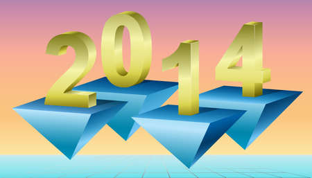 New Year 2014.のイラスト素材