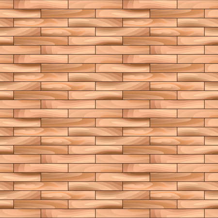 Oak Parquet Wooden Vector Seamless Pattern Background.のイラスト素材