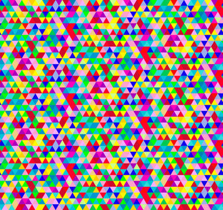 Bright Vector Seamless Geometric Pattern with Triangles.