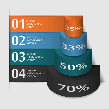 3d Staircase Diagram Step Options, Infographics Template, Vector Illustration.のイラスト素材